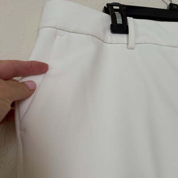 SIZE 14W TALBOTS WHITE HAMPSHIRE ANKLE PANT BRAND NEW WITH TAGS. FULLY LINED - Picture 6 of 12